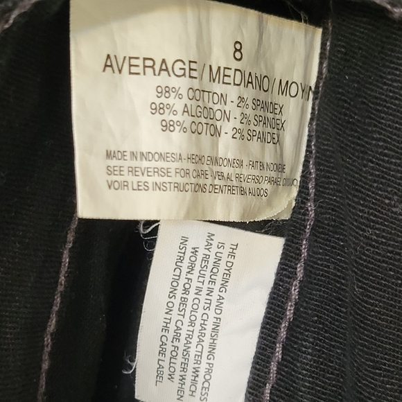 Nine West Black Denim Capris Pants / Skimmers SIZE 8 - Picture 5 of 8